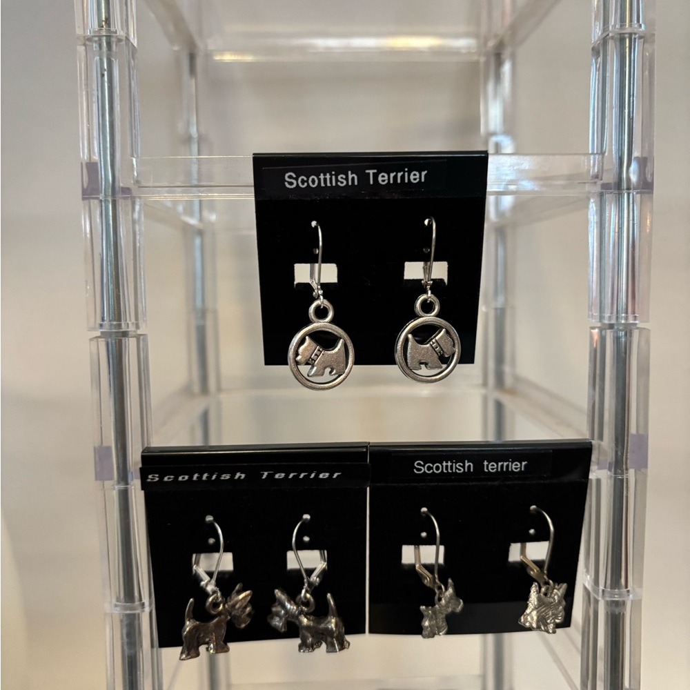 Scottish Terrier pewter Earrings